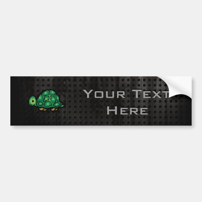 Grunge Turtle Bumper Sticker (Front)