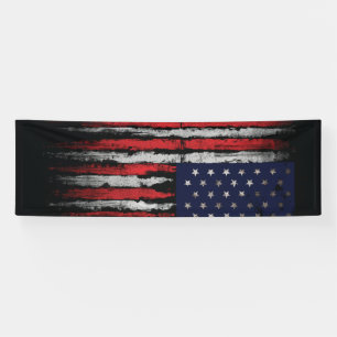 Grunge U.S.A flag Banner