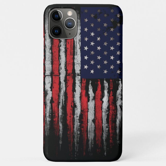 Grunge U.S.A flag Case-Mate iPhone Case (Back)
