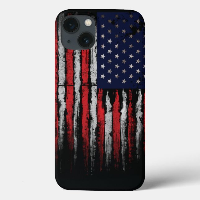 Grunge U.S.A flag Case-Mate iPhone Case (Back)
