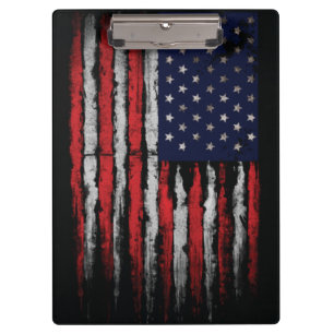 Grunge U.S.A flag Clipboard