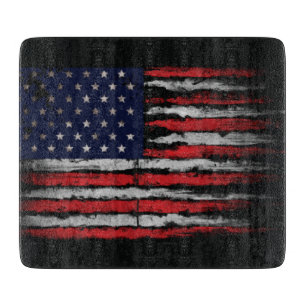 Grunge U.S.A flag Cutting Board