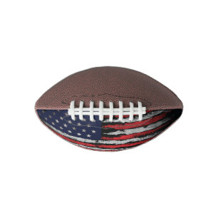 Grunge U.S.A flag Football