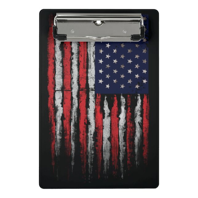 Grunge U.S.A flag Mini Clipboard (Front)