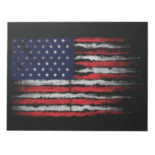 Grunge U.S.A flag Notepad
