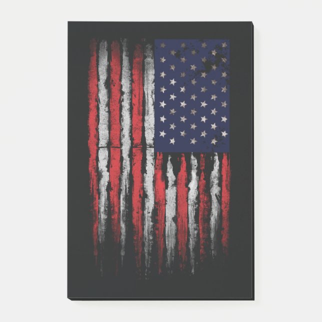 Grunge U.S.A flag Post-it Notes (Front)