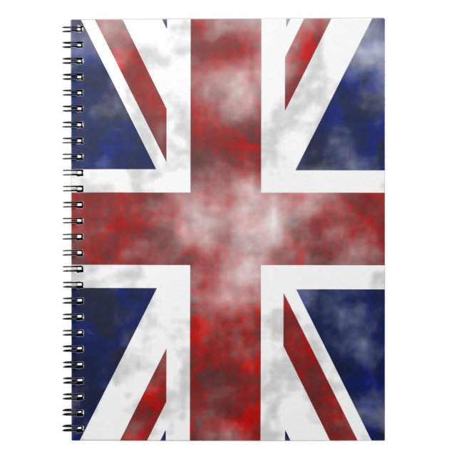 Grunge UK Spiral Notebook (Front)