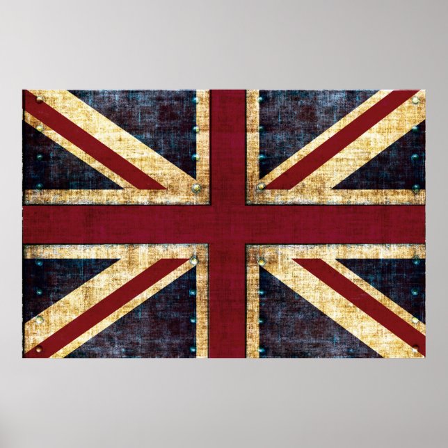 Grunge union jack poster (Front)