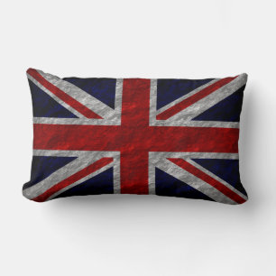 Grunge United Kingdom Flag 2 Lumbar Cushion