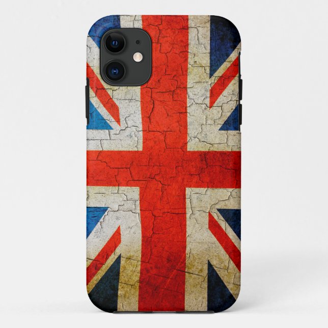 Grunge United Kingdom flag Case-Mate iPhone Case (Back)
