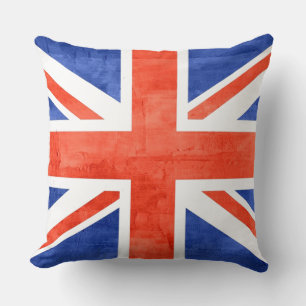 Grunge United Kingdom Flag Cushion