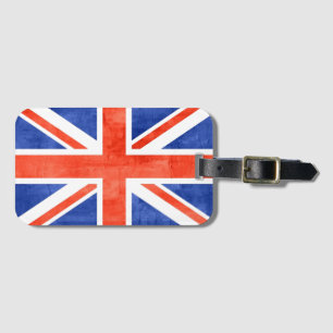 Grunge United Kingdom Flag Luggage Tag