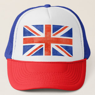 Grunge United Kingdom Flag Trucker Hat