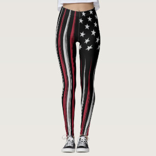 Grunge USA flag Leggings