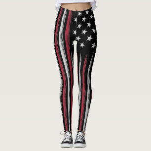 Grunge USA flag Leggings
