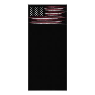 Grunge USA flag Rack Card