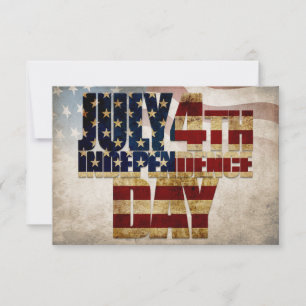 Grunge USA July 4th Independence Graphic