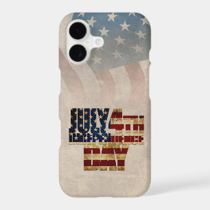 Grunge USA July 4th Independence Graphic