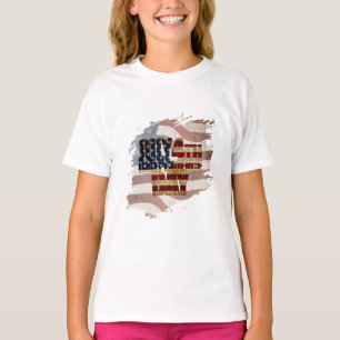 Grunge USA July 4th Independence Graphic T-Shirt