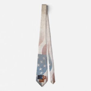 Grunge USA July 4th Independence Graphic Tie