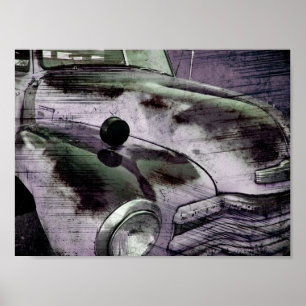 Grunge Vintage Chevy Pickup Canvas Print