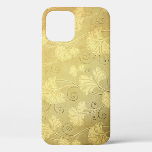 Grunge vintage flower pattern. iPhone 12 case