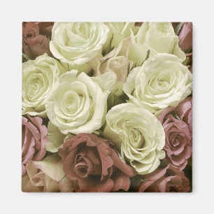 Grunge vintage retro roses photo flowers floral se magnet