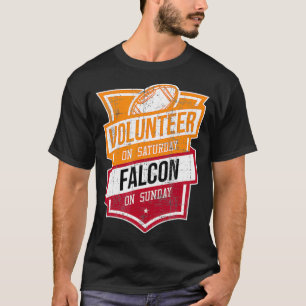 Grunge Volunteer On Saturday Falcon On Sunday Geor T-Shirt