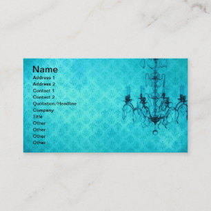 Grunge Wallpaper Chandelier 8 Business Card