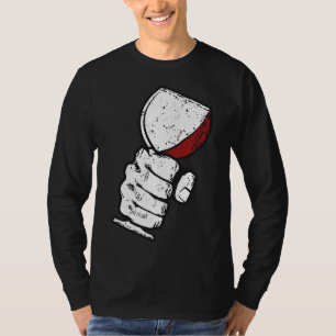 Grunge Wine Glass T-Shirt