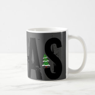Grunge XMAS with eye-catching Christmas tree! Coffee Mug