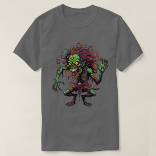 Grunge Zombie Skull Horror graffity T-Shirt