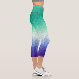 Grungy Abstract MLM Men Loving Men Pride Flag Capri Leggings