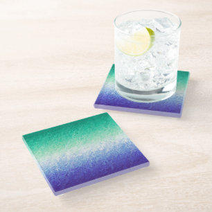 Grungy Abstract MLM Men Loving Men Pride Flag Glass Coaster