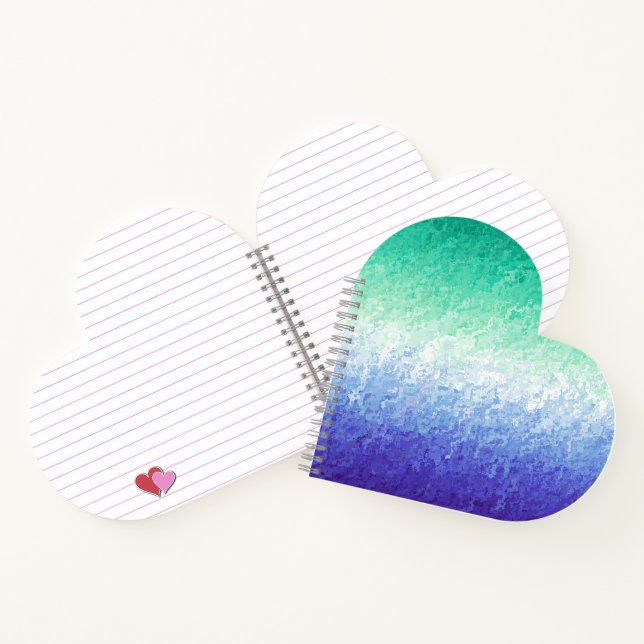 Grungy Abstract MLM Men Loving Men Pride Flag Notebook (Inside)