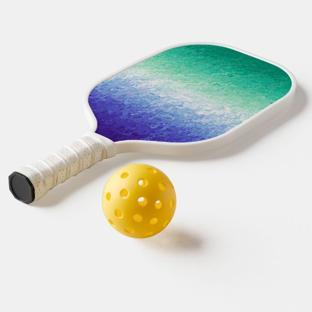 Grungy Abstract MLM Men Loving Men Pride Flag Pickleball Paddle (Laydown 2)
