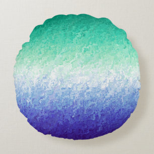 Grungy Abstract MLM Men Loving Men Pride Flag Round Cushion
