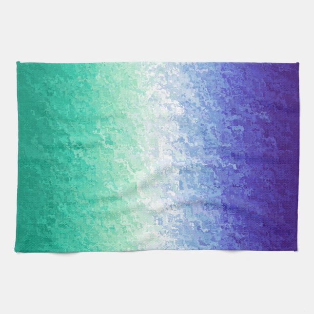 Grungy Abstract MLM Men Loving Men Pride Flag Tea Towel (Horizontal)