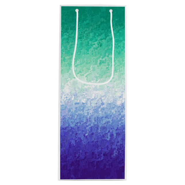 Grungy Abstract MLM Men Loving Men Pride Flag Wine Gift Bag (Front)