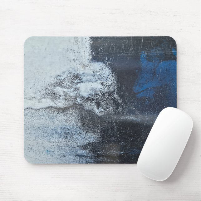 Grungy Abstract Paint Design Mouse Pad (With Mouse)