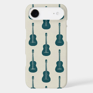 Grungy Acoustic Guitar Polkadot blue cream