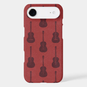 Grungy Acoustic Guitar Polkadot tonal red