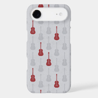 Grungy Acoustic Guitar Polkadot white red