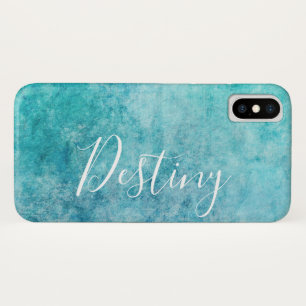 Grungy Blue Texture Case-Mate iPhone Case