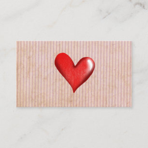 Grungy Business Cards Heart