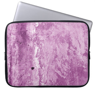 Grungy cement wall texture in purple tone. Abstrac Laptop Sleeve