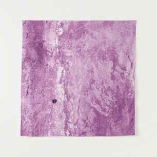Grungy cement wall texture in purple tone. Abstrac Tapestry