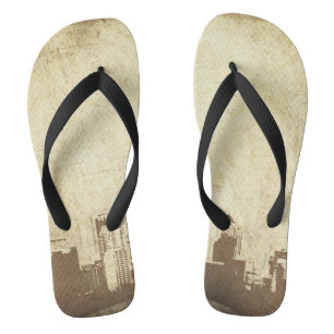 Grungy city background jandals