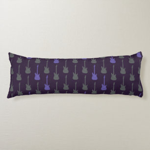 Grungy Classic Electric Guitar Polkadot purplegrey Body Cushion
