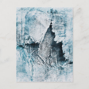 grungy denim postcard